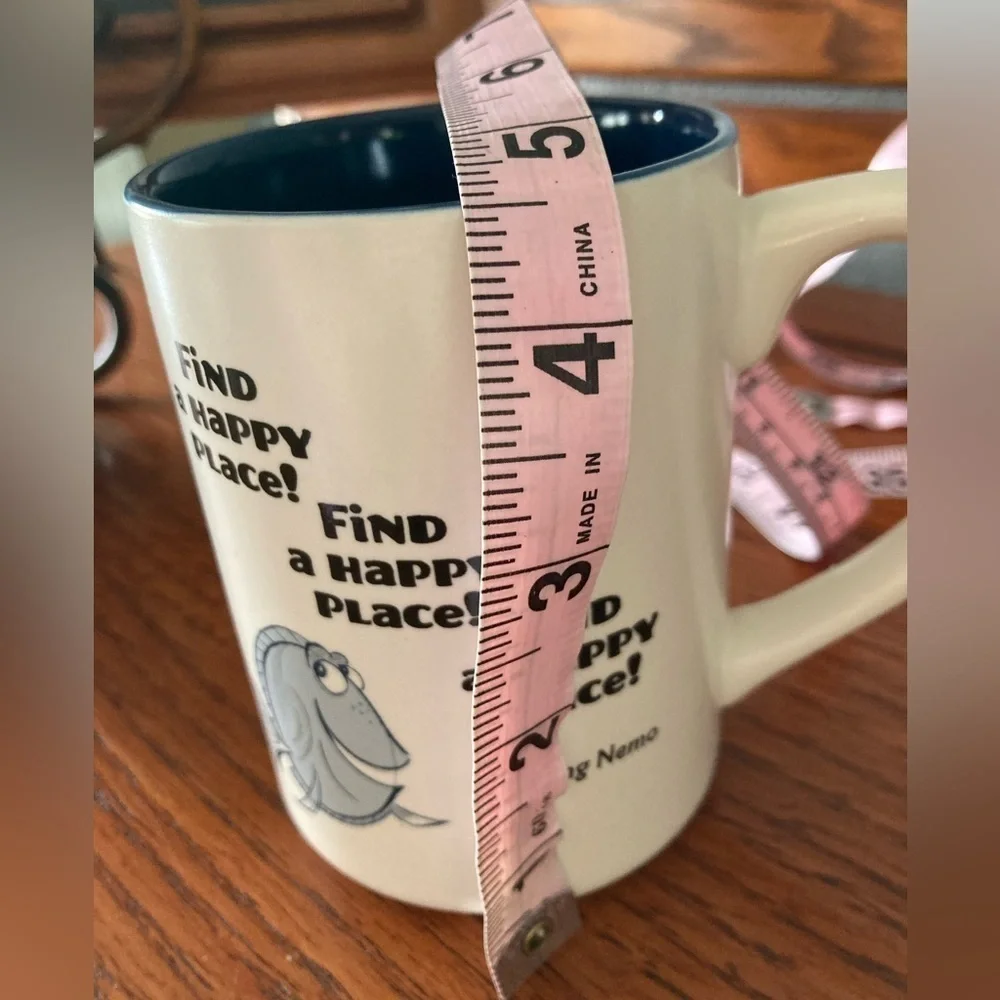 Disney Finding Nemo Dory Cup Find a Happy Place!Hallmark Mug Tea Coffee Cup